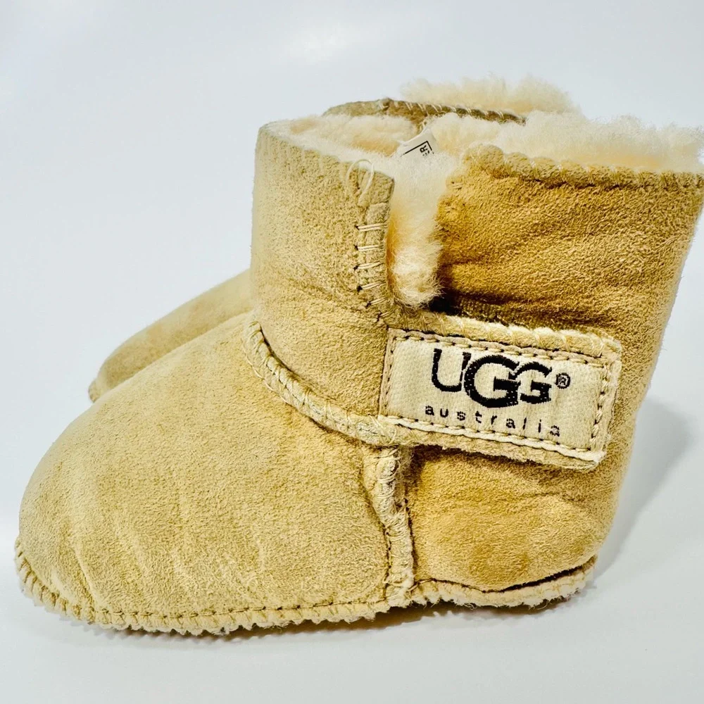 UGG Australia Baby Booties – Soft Sheepskin Comfort with Leather Upper & Outsole - Picture 8 of 14